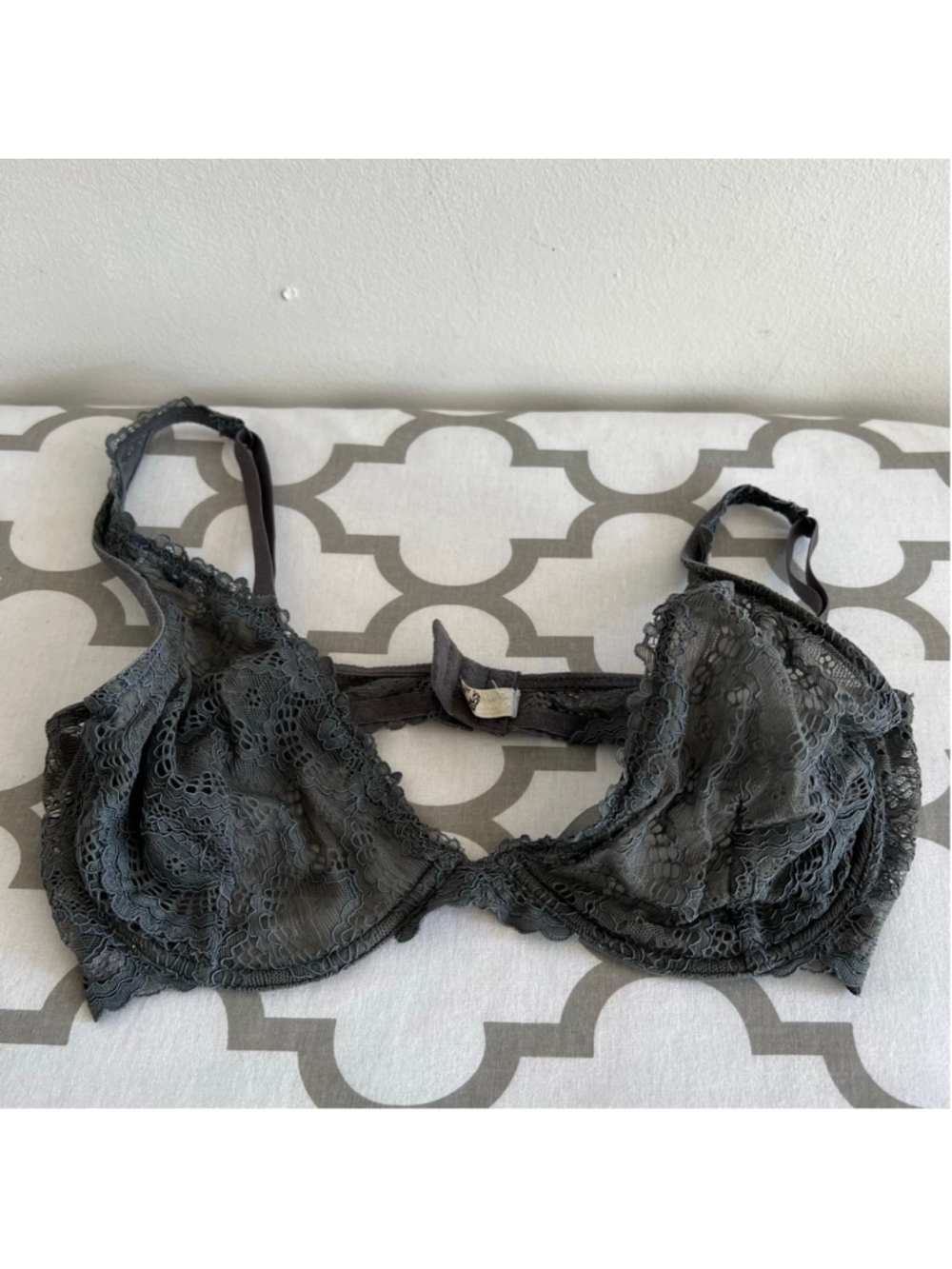 Free People Gray Lace Bralette 34C